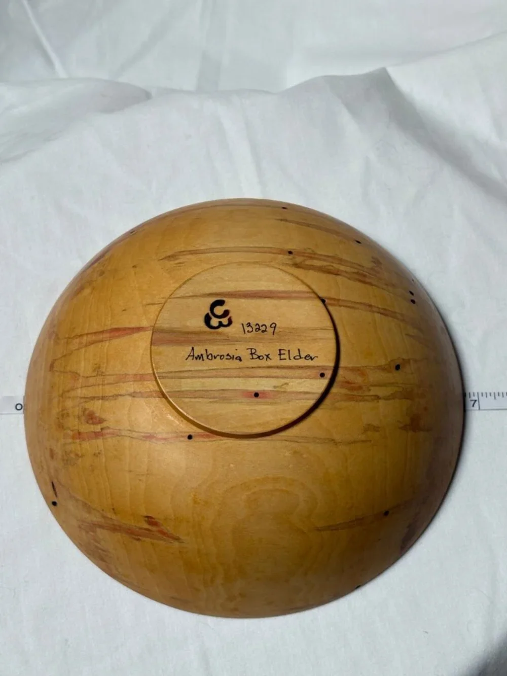 Warren Carpenter Ambrosia Box Elder Bowl • Signed • Hand‑Turned Art